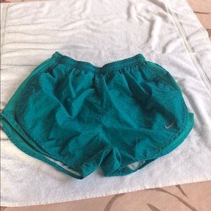 Nike dry fit shorts. Size SM. Aqua. Mild wear.